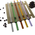 China Manufacturer coloured reusable borosilicate straight glass straws